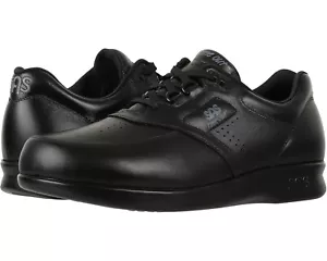 Men's SAS Time Out Lace Up Comfort Walking Shoes 0092-013 Black Leather Made USA - Picture 1 of 7