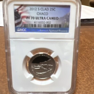 2012 S NGC PR70 PROOF UCAM Clad CHACO Quarter - Image 1 of 4