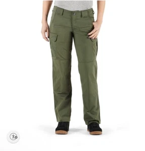 5.11 Women's Stryke Tactical Police Pants Cargo Pockets Sz 6 Long TDU Green OD - Picture 1 of 18