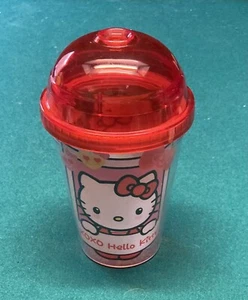 Hello Kitty 12oz Plastic Drink Tumbler w/ Red Lid & Straw Hole. Brand New! - Picture 1 of 3