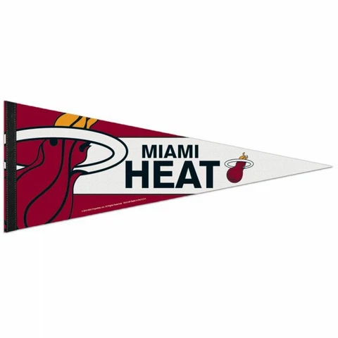 MIAMI HEAT MEGA LOGO PREMIUM QUALITY PENNANT 12"X30" BANNER NBA LICENSED Cover
