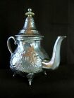 THEIERE ORIENTAL Orient North Africa Engraved Metal Tea Teapot Kettle Kanne
