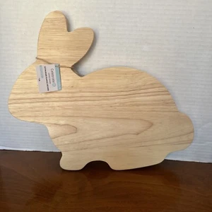 Bunny Rabbit, Cutting Board Wood. About 13’ Wide And 11 inches tall - Picture 1 of 3