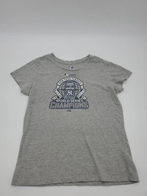 Camisa deportiva Majestic New York 2009 Champions gris grande para mujer. T190 Foto 1 de 4