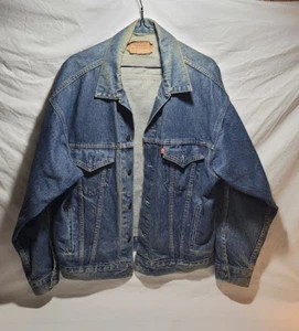 Giacca jeans vintage Levis 70507-0218 taglia media Levi's Jacket anni 80 - Foto 1 di 10
