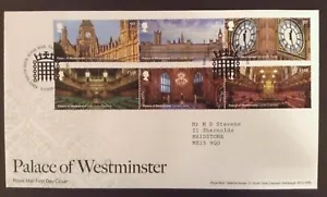 Palacio de Westminster 2020 conjunto de dirección tipográfica cubierta de primer día, casa de Tallents - Imagen 1 de 1