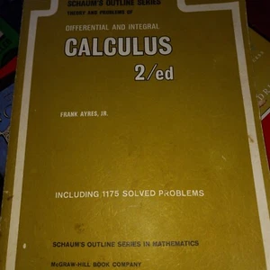 Differential And Integral Calculus 2/ed By Frank Ayres Jr. - Imagen 1 de 3