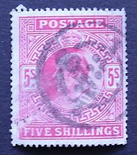 Great Britain 1902 5/- Used   Stamp