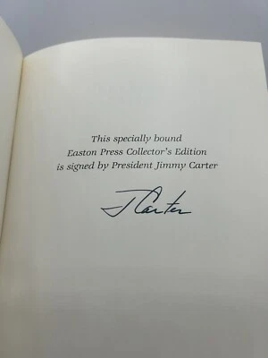 KEEPING FAITH JIMMY CARTER SIGNED Leather bound EASTON PRESS Book Autographed - Imagem 1 de 4