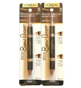 Lot Of 2 Loreal Brow Stylist Brow Raiser Highlighter Duo 625 Deep Fonce New - Picture 1 of 4
