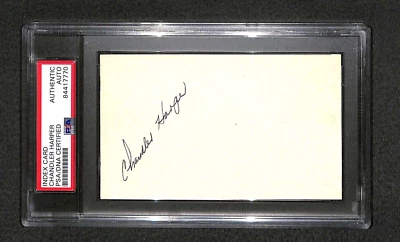 Chandler Harper "1970 PGA Championship winner" Signed Autographed 3x5 PSA/DNA - Image 1 of 3