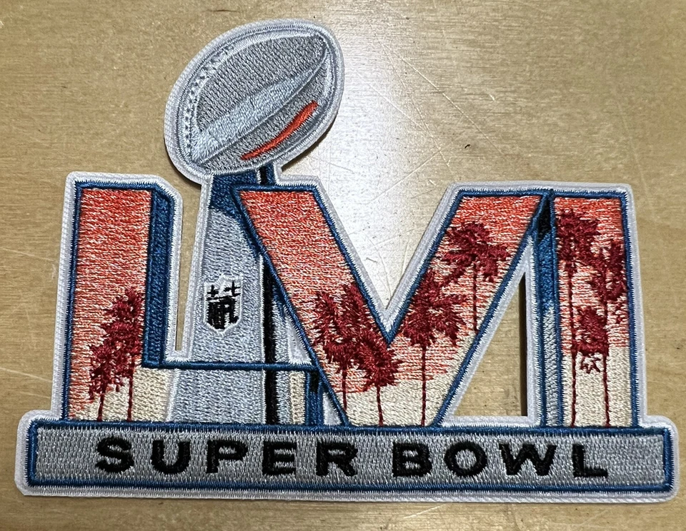 Embroidered Super Bowl LVI 56 Patch Iron On Sew On 2022 Los Angeles Rams - Image 1 of 1