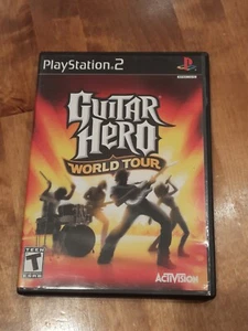 Guitar Hero: World Tour (Sony PlayStation 2, 2008) Black Label PS2 CIB Complete - Picture 1 of 6