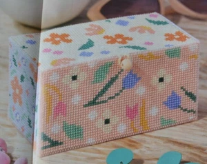 Cross Stitch Chart Only - Beautiful 3D Decorative Floral Keepsake Box - Picture 1 of 1