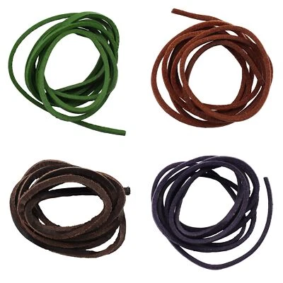 Lederarmband Lederschnur Lederband eckig verschiedene Farben - Bild 1 von 4