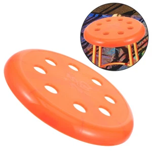  Farbiger Hockerbezug, kleiner Tritthocker, Kunststoffoberfläche, Stuhlsitz, - Bild 1 von 12