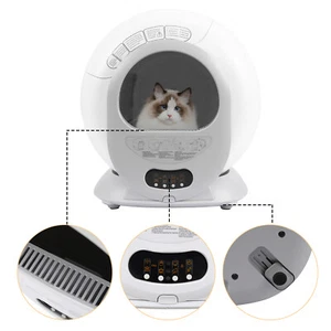 Inodoro para gatos autolimpiante gatos 17.6lbs inodoro automático para gatos APP 9L - Imagen 1 de 23