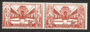 Australian 1958 War Memorial, 2 stamps, Mint Never Hinged - Picture 1 of 1