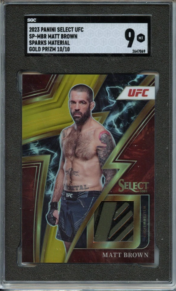 2023 Select Matt Brown Gold Patch /10 SGC 9 - Image 1 of 1
