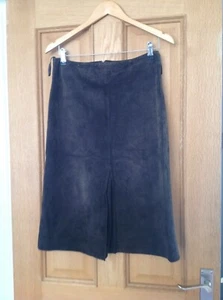 Therapy suede skirt brown size 10 - Picture 1 of 3