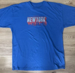 Vans "Off The Wall"  New York Logo Classic Fit T-Shirt X-Large Blue - Picture 1 of 9