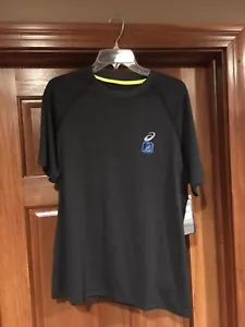 Asics Mens SS Performance Running Fitness Short Sleeve Top Grey NWT Mens Sz M - Picture 1 of 3