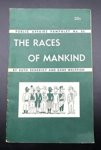 1946 The Races of Mankind Ruth Benedict Gene Waltfish Public Affairs Pamphlet 85 - Picture 1 of 24