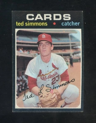 1971 Topps Baseball #117 Ted Simmons St. Louis Cardinals HOF - Imagem 1 de 2