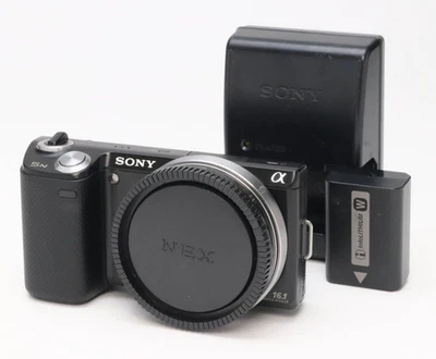Exc+++ SONY NEX-5N Mirrorless Camera Black w/Battery Charger Tested【Very Good】 - Image 1 of 4