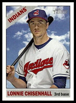 Cartão de beisebol Lonnie Chisenhall 2015 Topps Heritage #266 Cleveland Indians 26239 - Imagem 1 de 2