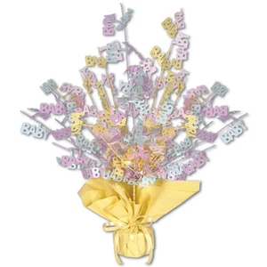 Beistle Baby Shower Gleam 'N Burst Centerpiece | Party Supply | Decoration - Picture 1 of 1