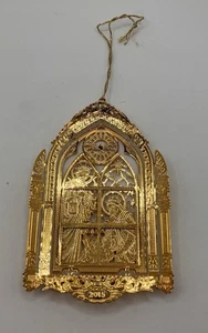Belén Danbury Mint 2015 dorado adorno de Navidad decoración de árbol - Imagen 1 de 3