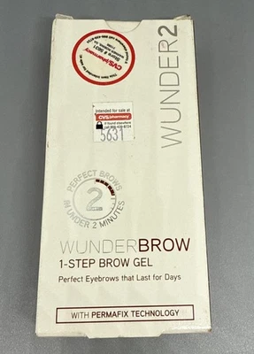 Wunder2 Wunder 2 Wunderbrow 1 Permafix PASO GEL para cejas morena NUEVO EN CAJA Foto 1 de 3