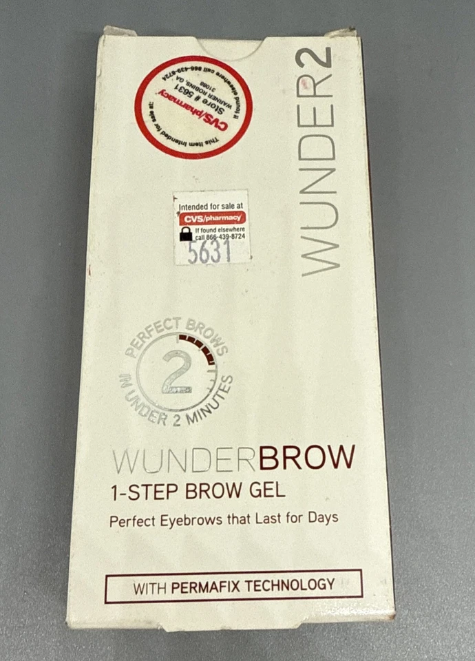 Wunder2 Wunder 2 Wunderbrow 1 Permafix STEP Brow GEL Brunette NEW IN BOX - Image 1 of 3