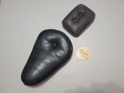 Pala rígida Harley Davidson Chopper Solo asiento de resorte almohadilla P pasajero pasajero Foto 1 de 4