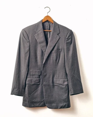 Blazer Ralph Lauren Etiqueta Púrpura RLPL Hecho en Inglaterra Abrigo Deportivo Gris 39R LEER Foto 1 de 4