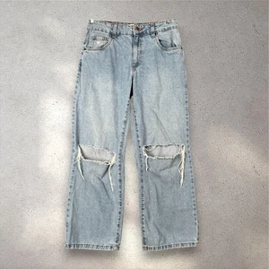 Cotton On Low Rise Baggy Jeans Women's 4 Light Wash Distressed Y2K Streetwear - Picture 1 of 8