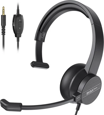 H15 Headset with Microphone for Laptop, PC Headset with Mic Noise Cancelling,... - Image 1 of 4