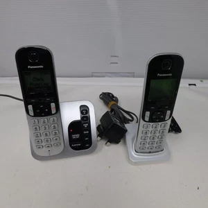 Panasonic KX-TGC222ES Cordless Phone Twin Handset Set Tested Working - Picture 1 of 6