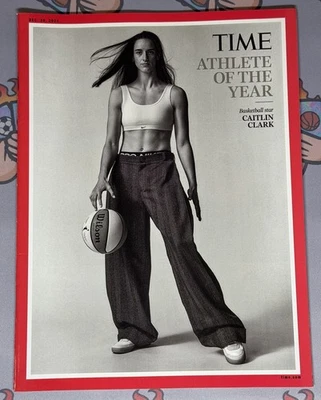 Caitlin Clark TIME Magazine Athlete of the Year 2024 No Label - Federer/Nadal - Image 1 of 2