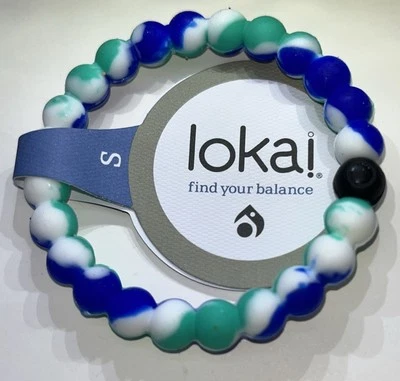 LOKAI BRACELET  BLUE  SMALL MATERIAL FROM MT. EVEREST AND THE DEAD SEA - Image 1 of 4