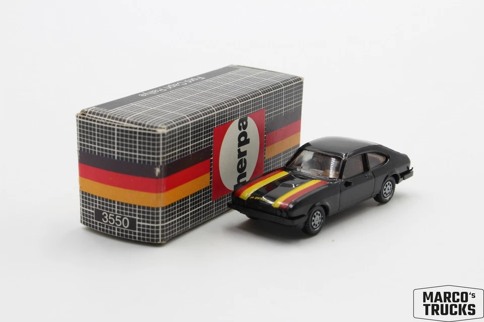 Herpa Ford Capri III Ghia 3.0 rally "Dunlop" No. 3550 1:87 /HU25457 - Image 1 of 1