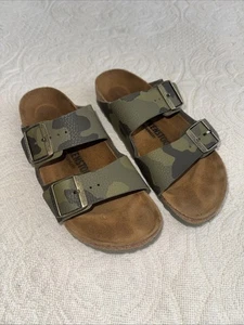 Sandalias veganas Birkenstock Arizona camufladas UE 37 ¡Verdes nuevas! - Imagen 1 de 9