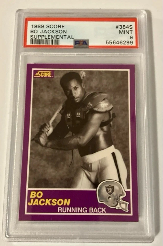 Bo Jackson 1990 Score Supplemental #384S PSA Mint 9 - Image 1 of 1