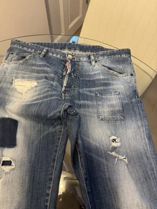 Dsquared2 Men's Straight Denim Jeans Distressed Size 36W36L32 - Picture 1 of 9