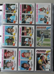 1977 TOPPS BASEBALL Partial Set in Binder - Over 575 Cards (mostly commons) - Picture 1 of 4