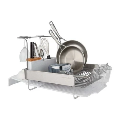 KitchenAid Full Size Expandable Dish-Drying Rack, 24-Inch - White Ship From US - Image 1 of 4