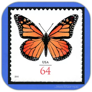 2010 MONARCH SCHMETTERLING First Class Zuschlag Stempel Katze # 4462 - Bild 1 von 1