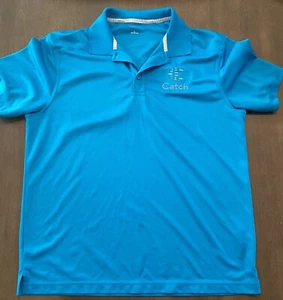 Sport Tek Mens Large Golf Polo Collared Shirt Miami Marriott Catch Bar + Grill - Picture 1 of 4