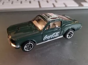 Matchbox 1968 Ford Mustang Cobra Jet 3" Diecast 1:64 Scale Model Coca Cola Green - Picture 1 of 4